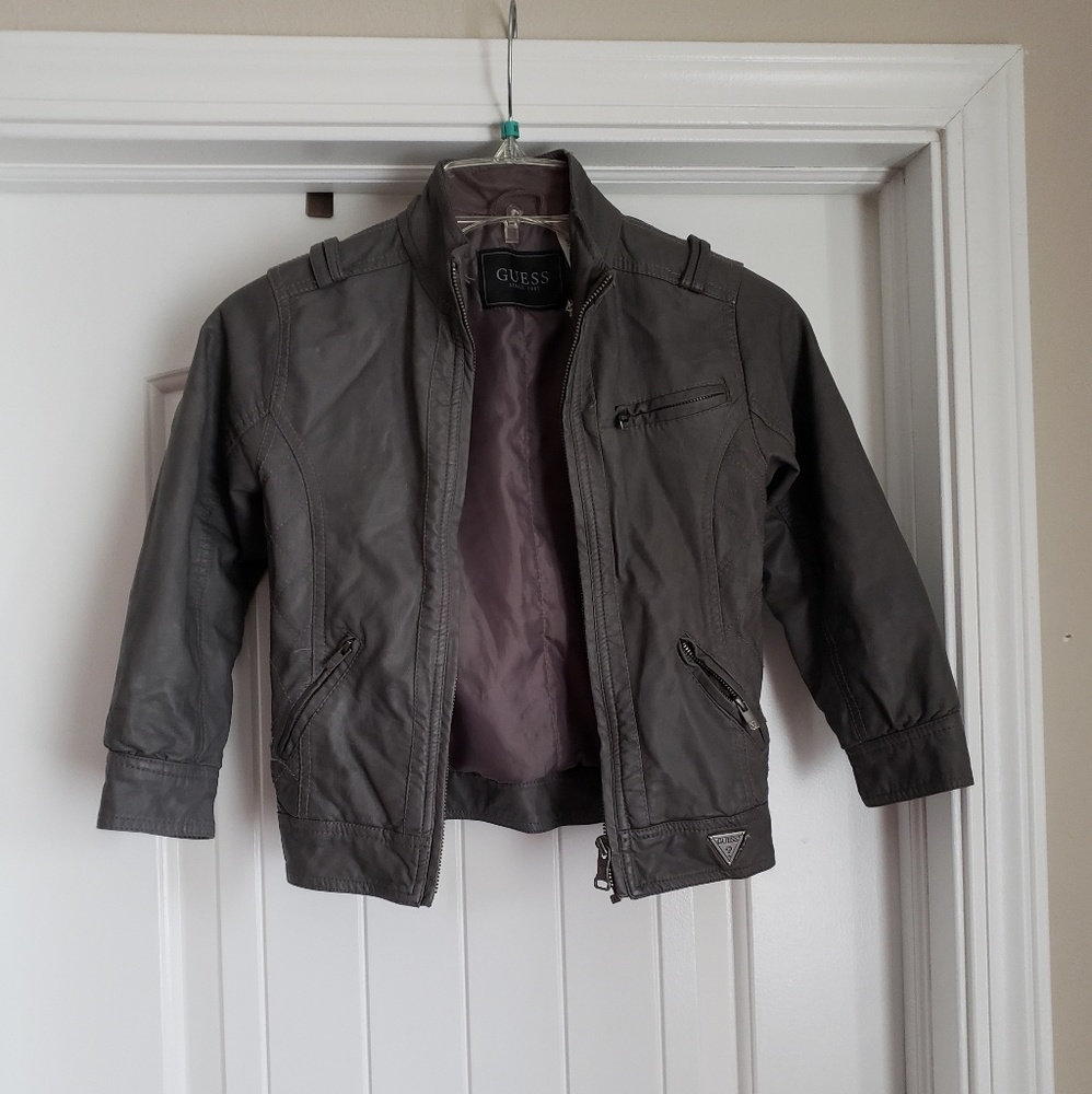 Guess leather boys jacket
